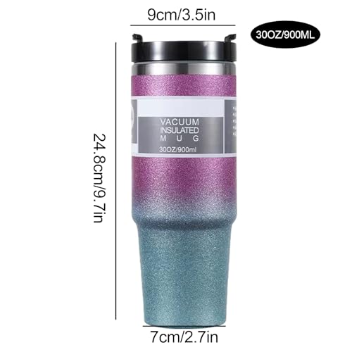 Double Wall Stainless Steel Insulated Travel Mug with Lid W11321