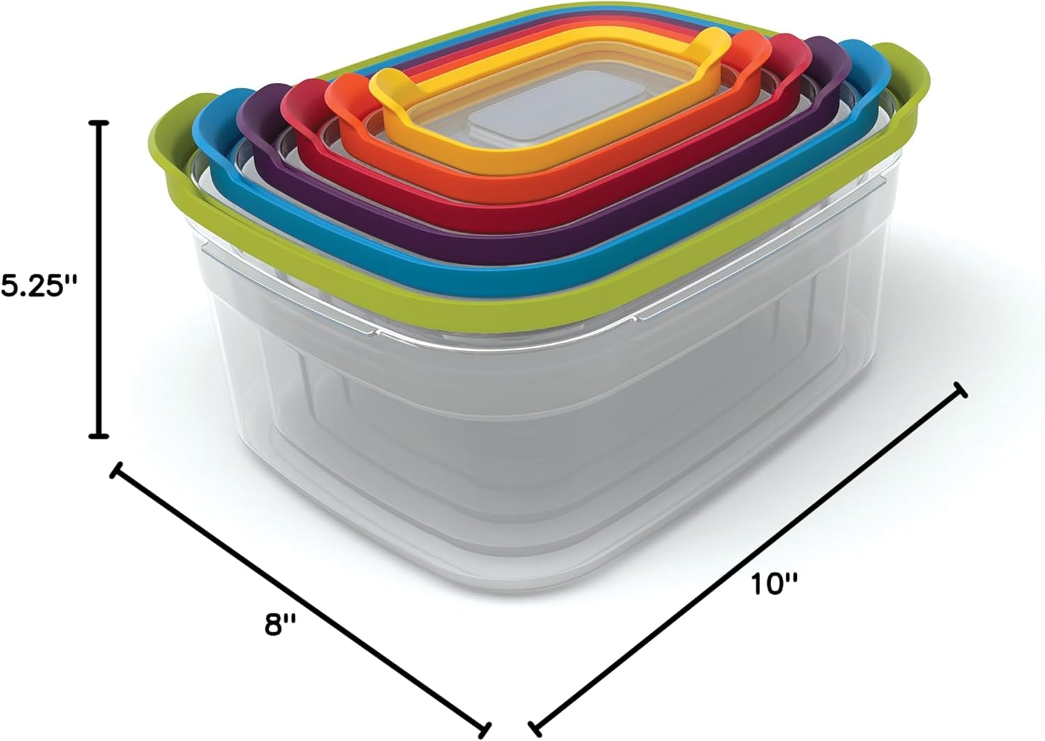 Plastic Food Storage Container Set with Airtight Leakproof Lids I743