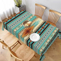 Rectangular Tablecloth Native Southwest American Aztec Navajo Print Table Cloth Washable Dining Table Cover Fashion Tablecloths 60 X 90 Inches for Parties Weddings Kitchen