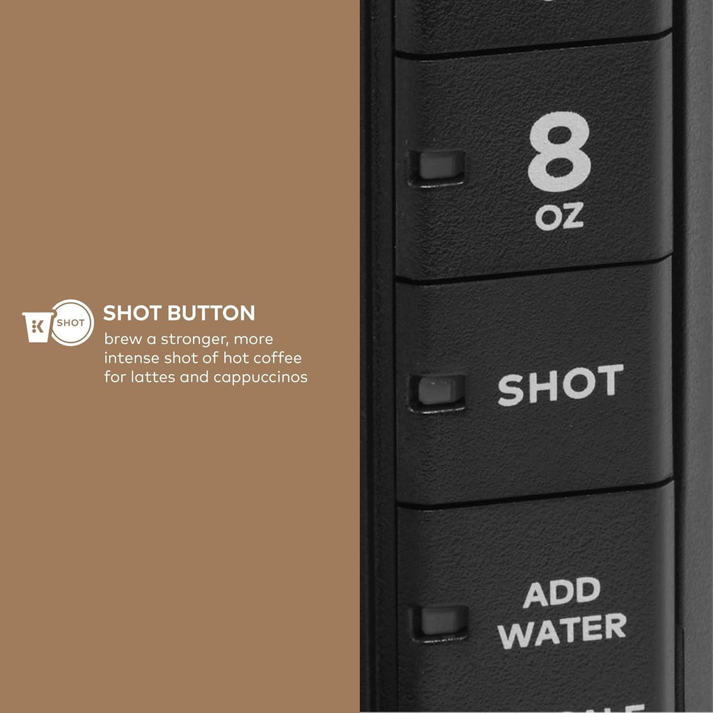 Single Serve Coffee Maker with Milk Frother, Black O1465
