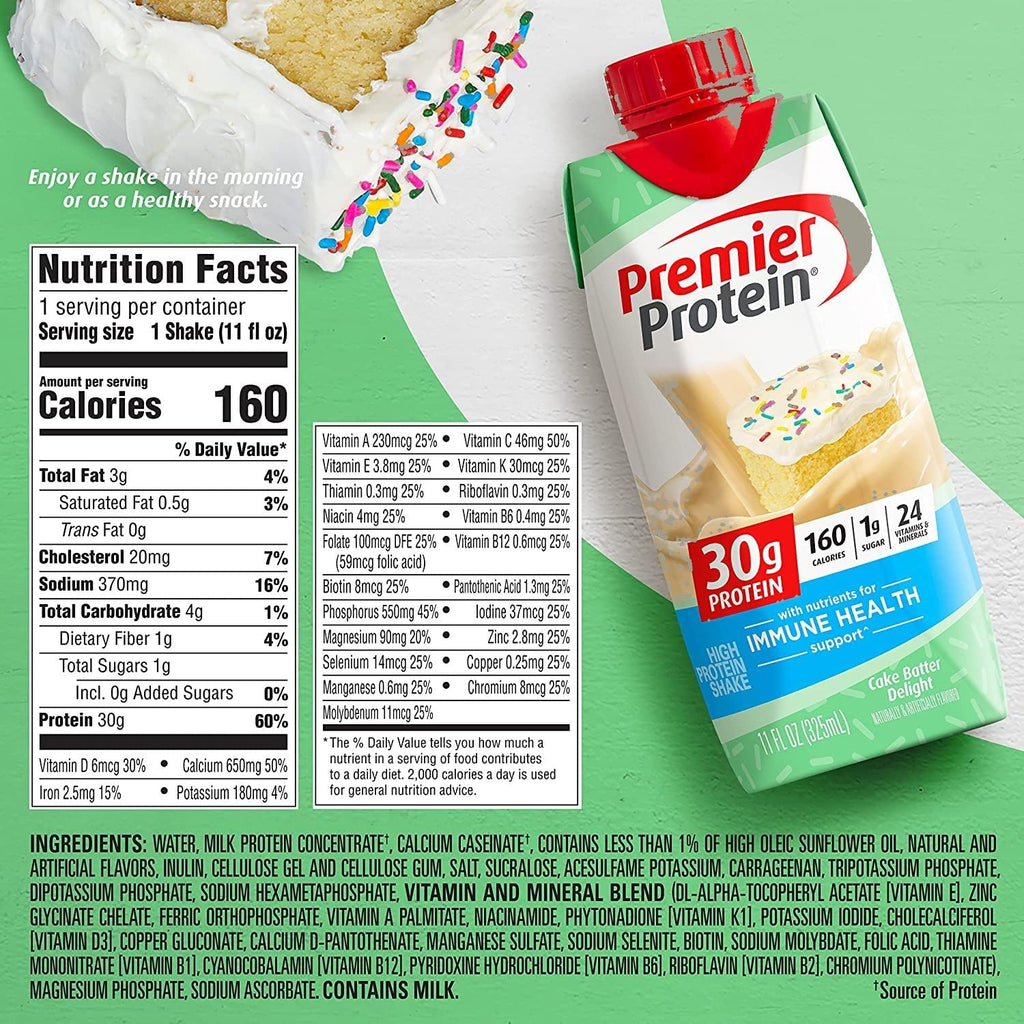 High Protein Shakes Variety Pack, 11 Fl Oz, 12 Count R757370