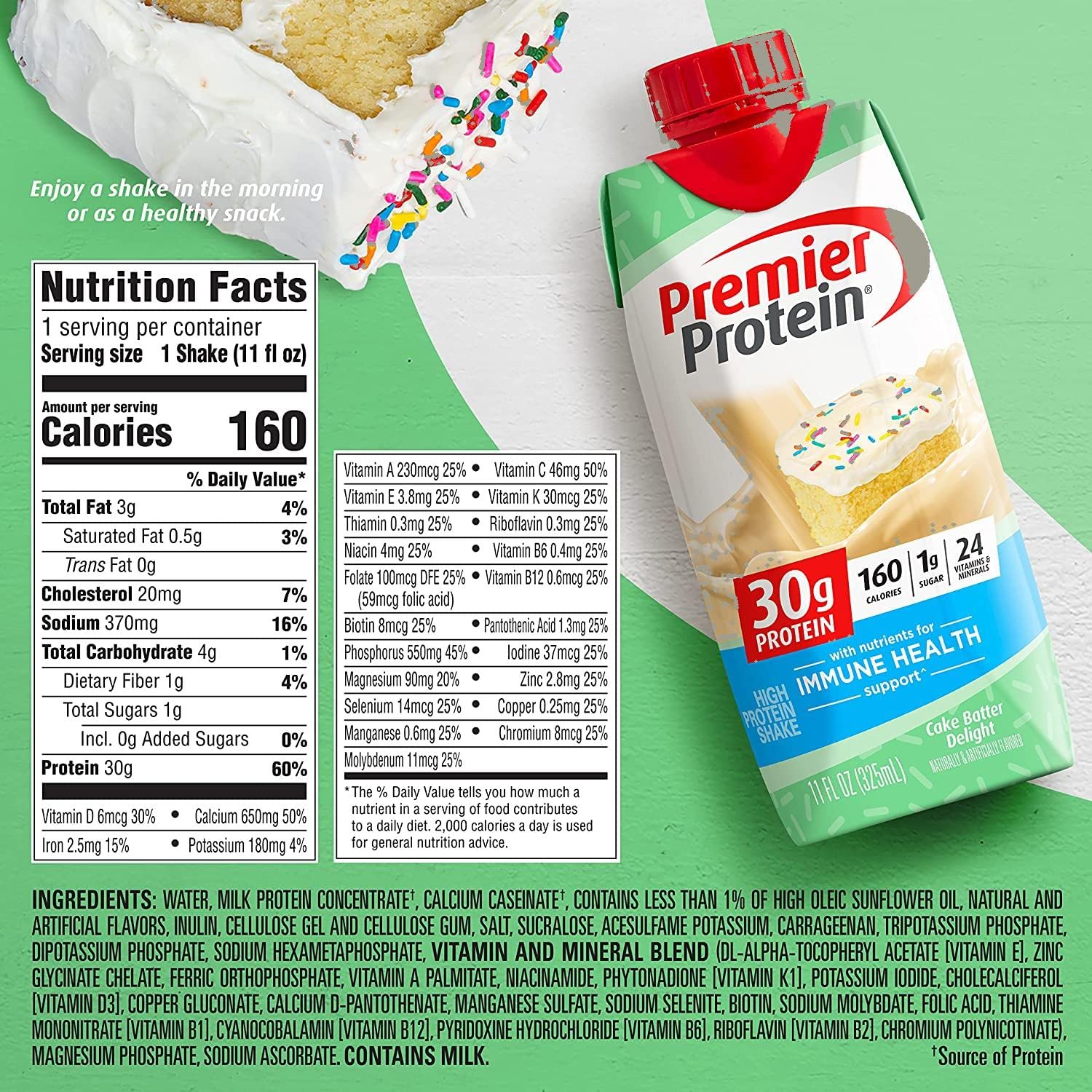 High Protein Shakes Variety Pack, 11 Fl Oz, 12 Count R757370