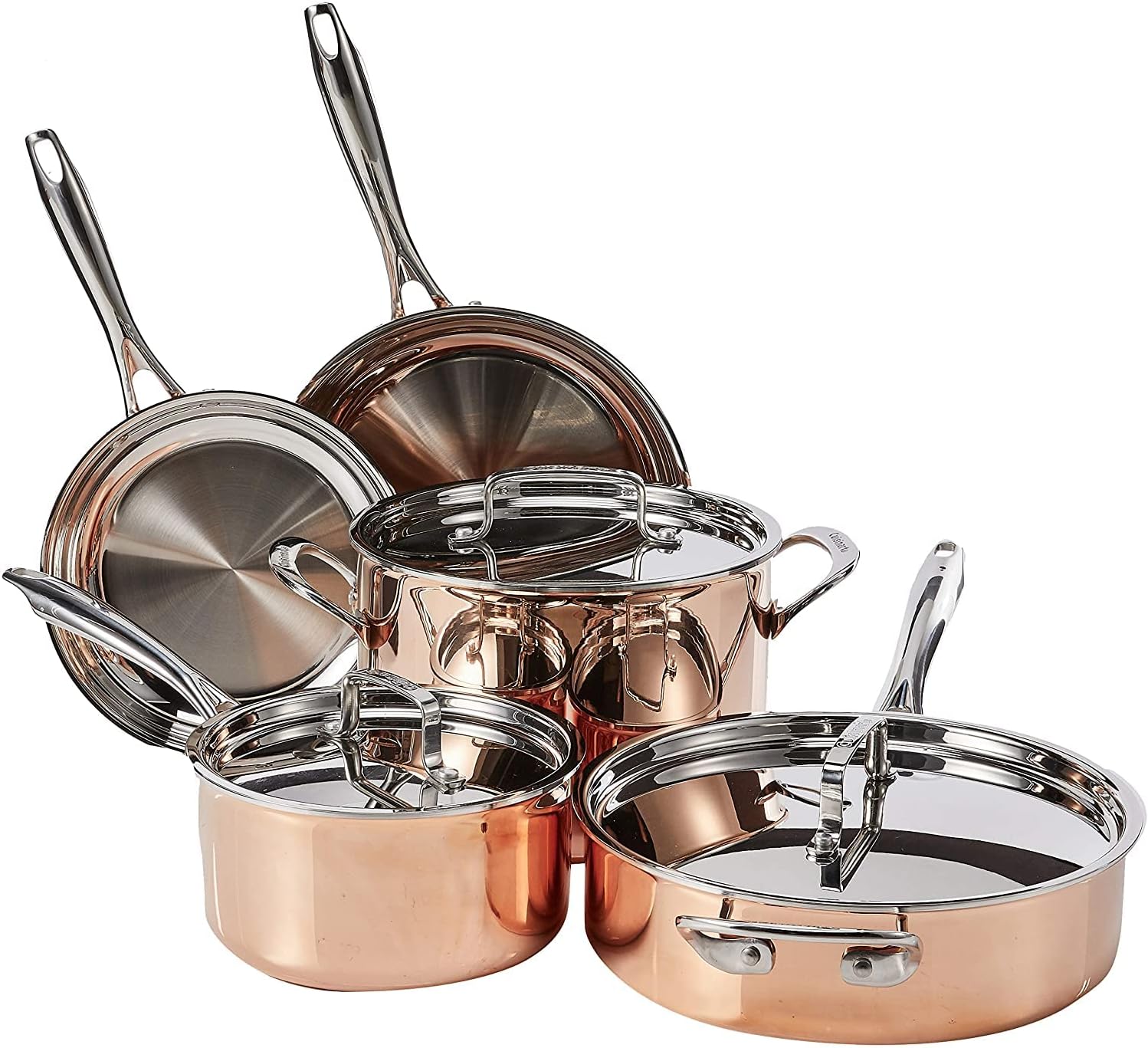 Copper Cookware Set, Medium B1837