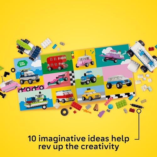 Creative Vehicles Building Kit with Ice Cream Truck and Police Car Toy F347