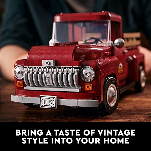 Vintage Pickup Truck Building Set for Adults H88430